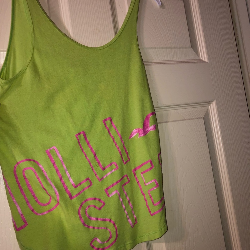 Hollister green halter top